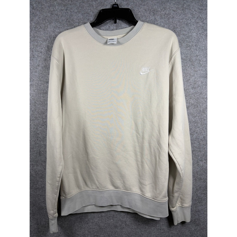 Nike Womens Sportswear Essential Fleece Crewneck‎ Sweatshirt Cream Sail Medium